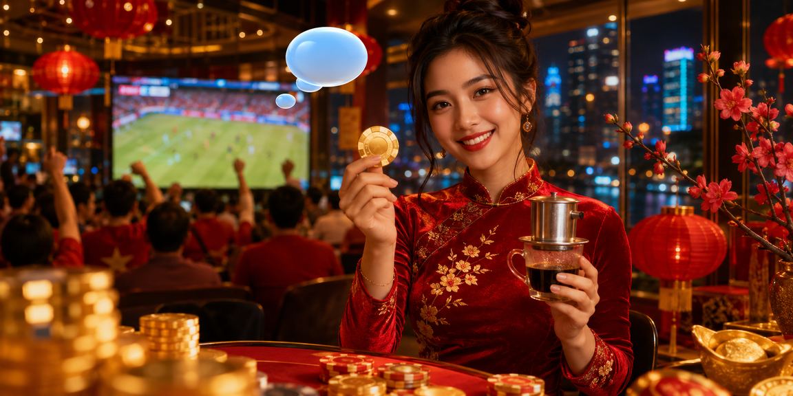 Người dùng VIP tại quán cà phê Hà Nội kiểm tra thưởng nạp tiền trên điện thoại