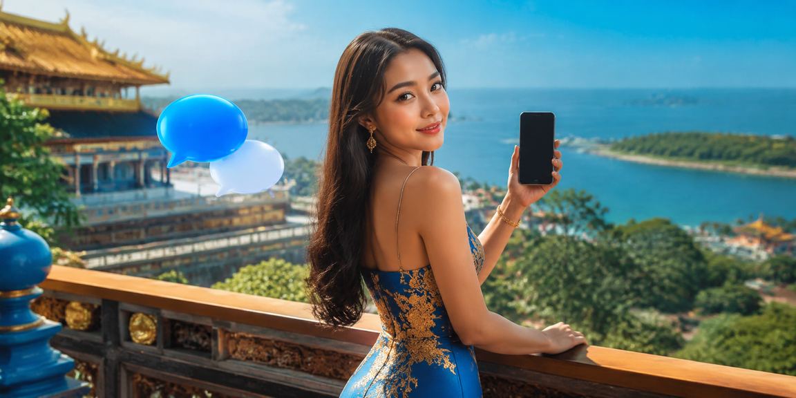 Người dùng tại bãi biển Huế xem kết quả cá cược thể thao trên điện thoại